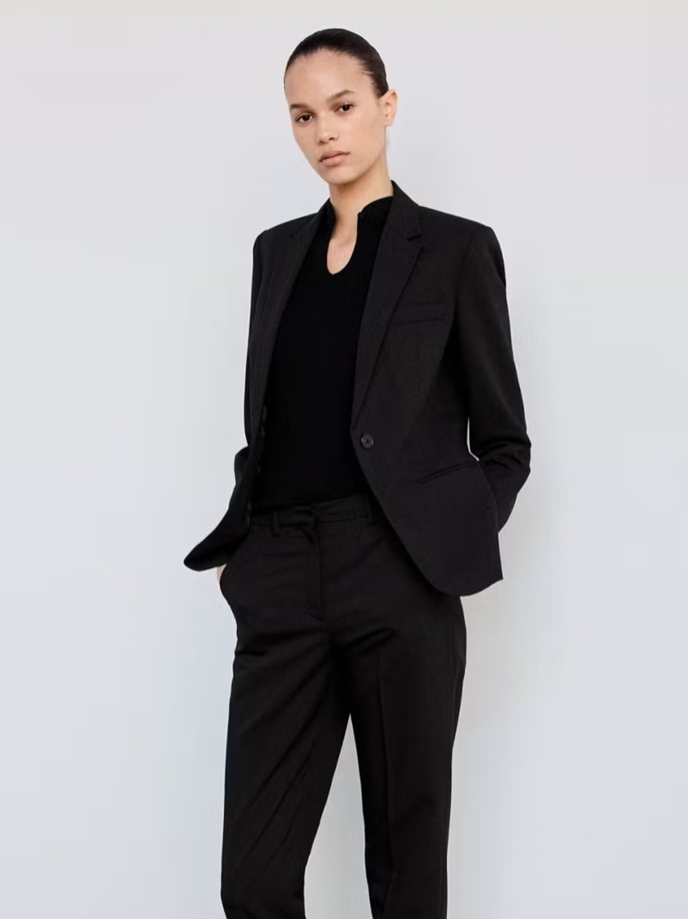Mango Black Tailored Women's Suit Blazer & Trousers